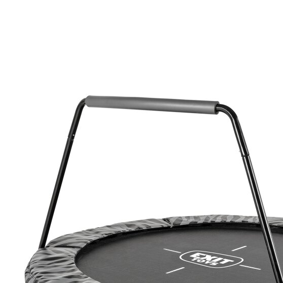 EXIT Tiggy junior trampoline met beugel ø140cm - zwart/grijs