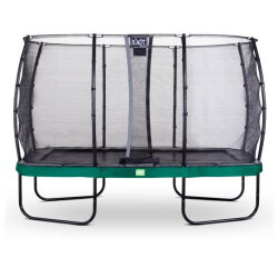 EXIT Elegant trampoline 244x427cm met Economy veiligheidsnet - groen