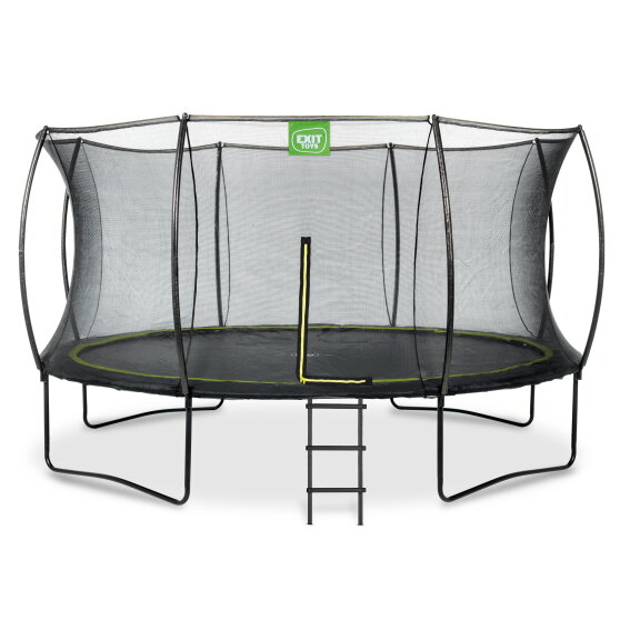 EXIT Silhouette trampoline ø427cm met ladder - zwart