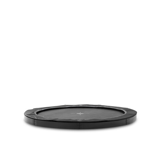 EXIT InTerra groundlevel sports trampoline ø244cm - zwart