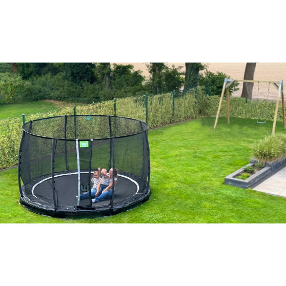 EXIT Allure Premium inground trampoline ø427cm - groen