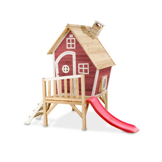 Raffinaderij Onbeleefd Trunk bibliotheek EXIT Fantasia 300 houten speelhuis - rood | EXIT Toys