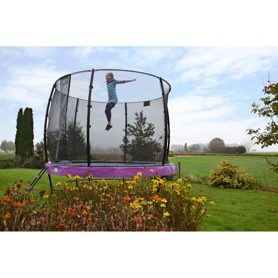 EXIT Elegant Premium trampoline ø253cm met Economy veiligheidsnet - zwart