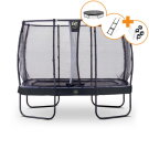 EXIT Elegant Premium trampoline complete set 214x366cm - zwart