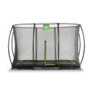 EXIT Silhouette inground trampoline 214x305cm met veiligheidsnet - zwart