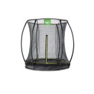 EXIT Silhouette inground trampoline ø183cm met veiligheidsnet - zwart