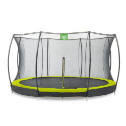 EXIT Silhouette inground trampoline ø366cm met veiligheidsnet - groen