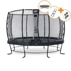 EXIT Elegant Premium trampoline complete set ø366cm - zwart