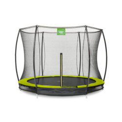 EXIT Silhouette inground trampoline ø244cm met veiligheidsnet - groen