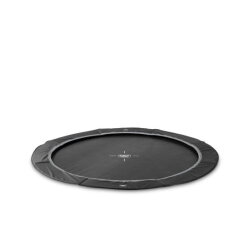 EXIT InTerra groundlevel sports trampoline ø305cm - zwart