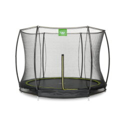 EXIT Silhouette inground trampoline ø244cm met veiligheidsnet - zwart