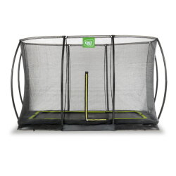EXIT Silhouette inground trampoline 244x366cm met veiligheidsnet - zwart