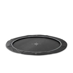 EXIT InTerra groundlevel sports trampoline ø366cm - zwart